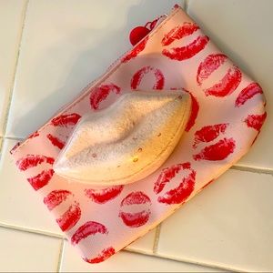 New PINK Peony Bath Bomb and matching make up bag
